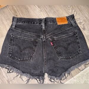 Levi's Women's Dark Gray Jean Shorts